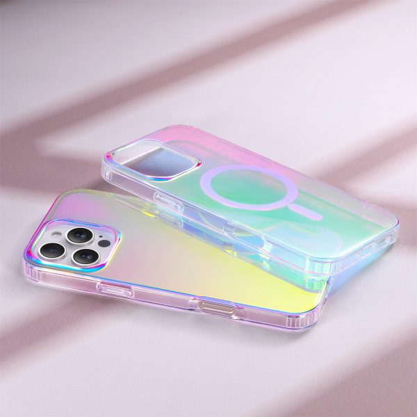 Gradient Magnetic Phone Case for iPhone 15 16 Samsung Galaxy S25 Edge Transparent MagSafe Phone Case - Image 4