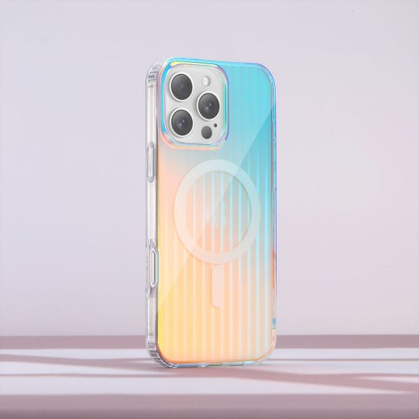 Gradient Magnetic Phone Case for iPhone 15 16 Samsung Galaxy S25 Edge Transparent MagSafe Phone Case - Image 2