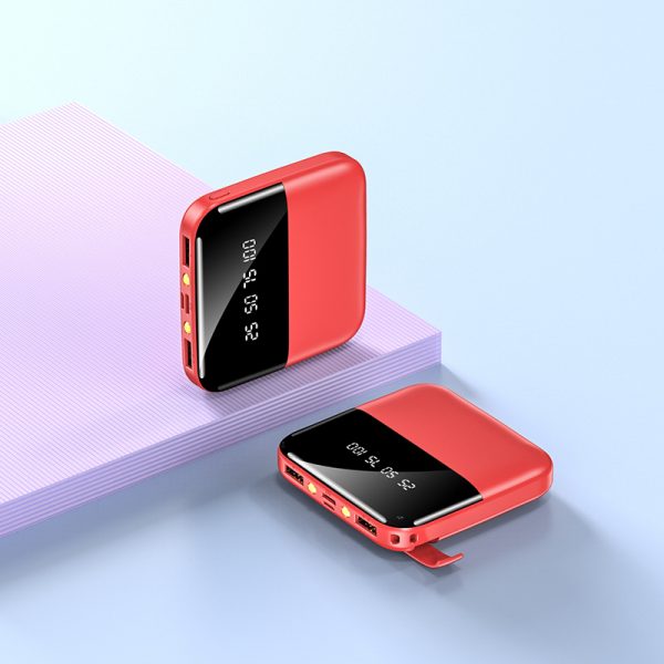 Gift Promotion Power Bank 5000mAh 10000mAh 20000mAh Mini Ultra-thin Digital Display LED Light Stand Power Bank - Image 8