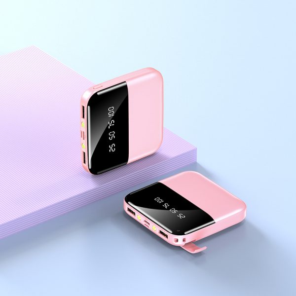 Gift Promotion Power Bank 5000mAh 10000mAh 20000mAh Mini Ultra-thin Digital Display LED Light Stand Power Bank - Image 5