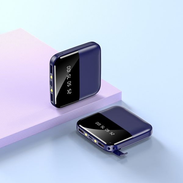 Gift Promotion Power Bank 5000mAh 10000mAh 20000mAh Mini Ultra-thin Digital Display LED Light Stand Power Bank - Image 4