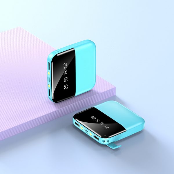 Gift Promotion Power Bank 5000mAh 10000mAh 20000mAh Mini Ultra-thin Digital Display LED Light Stand Power Bank - Image 3