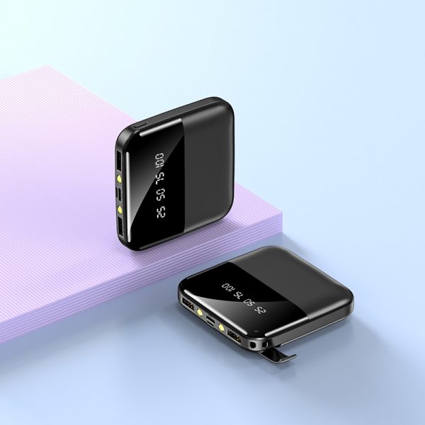 Gift Promotion Power Bank 5000mAh 10000mAh 20000mAh Mini Ultra-thin Digital Display LED Light Stand Power Bank - Image 7