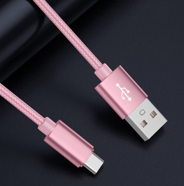 Nylon Braided 2A USB to Micro Type-C Lightning Cable Mobile Phone Fast Charging Data Cable for Android iPhone - Image 8
