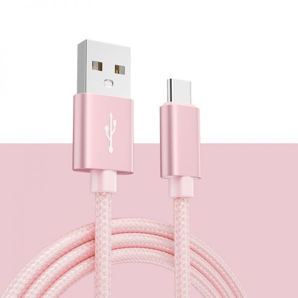 Nylon Braided 2A USB to Micro Type-C Lightning Cable Mobile Phone Fast Charging Data Cable for Android iPhone - Image 2
