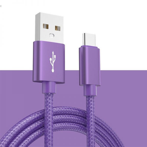 Nylon Braided 2A USB to Micro Type-C Lightning Cable Mobile Phone Fast Charging Data Cable for Android iPhone - Image 5