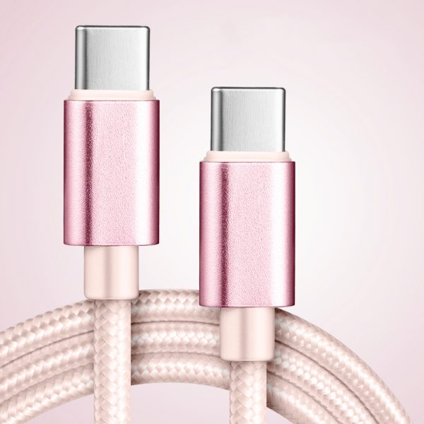 Type-C to Type-C 60W Nylon Braided Cable Mobile Phone 27W Type-C to Lightning Fast Charging Cable for iPhone - Image 5
