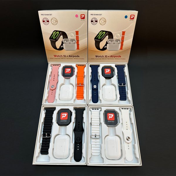 PRO 10 MAX SET AirPods Pro Call Smart Watch for Men Women Healthy Monitor 2.3" HD Screen Sports Smart - Image 5