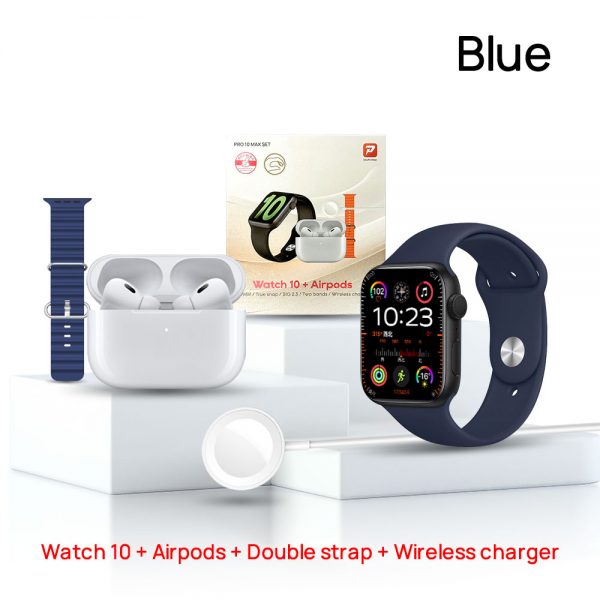 PRO 10 MAX SET AirPods Pro Call Smart Watch for Men Women Healthy Monitor 2.3" HD Screen Sports Smart - Image 4