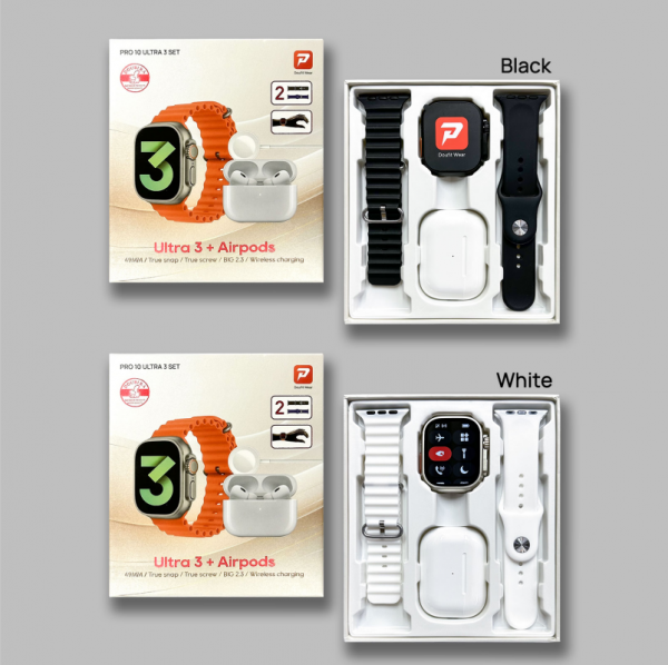 Pro 10 ULTRA 3 SET Smart Watch for Men Women Answer Make Calls 2.1" for Android iPhone Samsung Blood Oxygen Heart Rate Fitness Tracker Smartwatch - Image 5