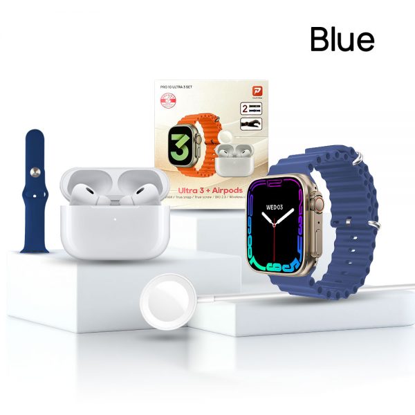 Pro 10 ULTRA 3 SET Smart Watch for Men Women Answer Make Calls 2.1" for Android iPhone Samsung Blood Oxygen Heart Rate Fitness Tracker Smartwatch - Image 4