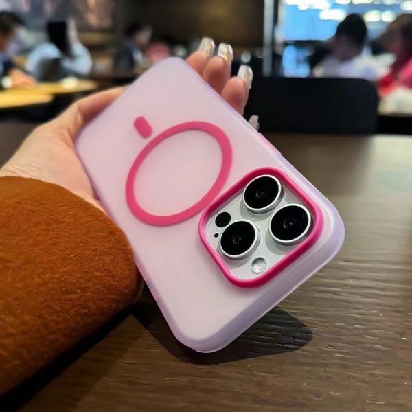 for iPhone 15 Matte Phone Case Silicone Feeling MagSafe Phone Case for iPhone 13 14 - Image 5