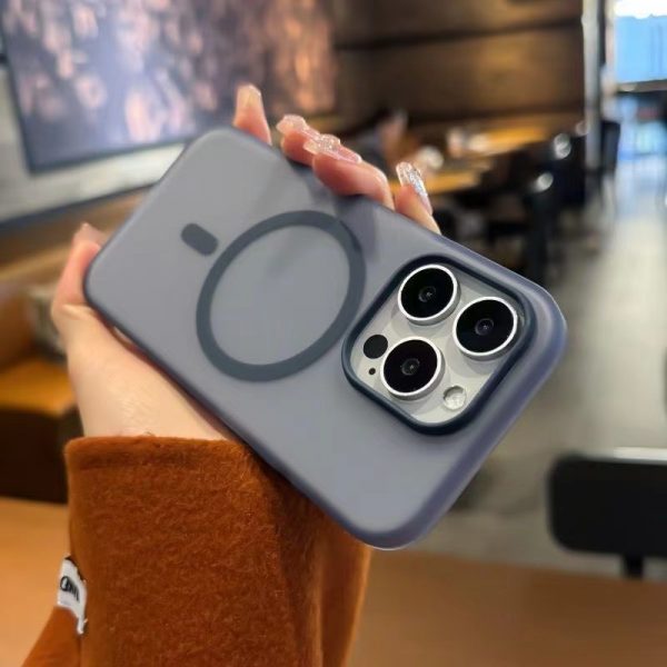 for iPhone 15 Matte Phone Case Silicone Feeling MagSafe Phone Case for iPhone 13 14 - Image 6