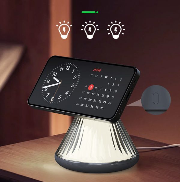 15W Adjustable MagSafe Wireless Charger for iPhone 11 12 13 14 15 16 17 Fast Charger with Night Light - Image 5