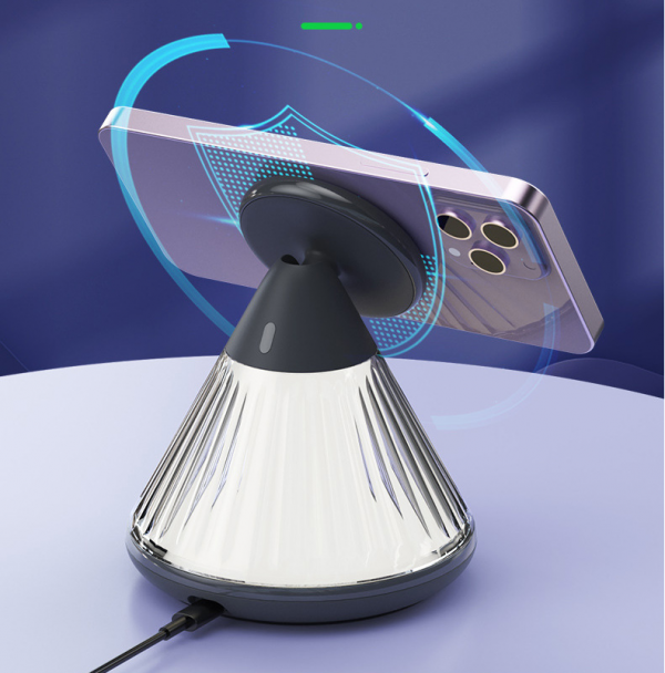 15W Adjustable MagSafe Wireless Charger for iPhone 11 12 13 14 15 16 17 Fast Charger with Night Light - Image 3