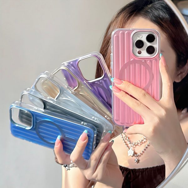 for iPhone 14 15 16 Pro Max Cover Three-dimensional Suitcase Texture MagSafe Phone Case - Image 4