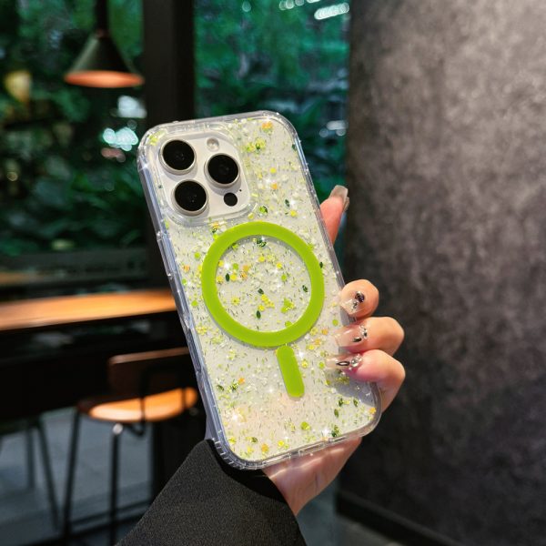 Summer Fresh Floral Magnetic Protective Case for iPhone 11 12 13 14 15 16 17 Phone MagSafe Case - Image 3