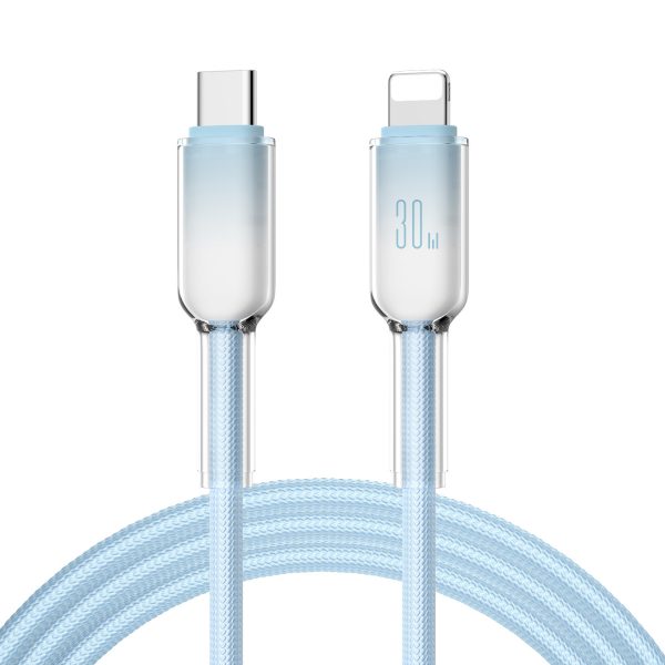 30W Ice Crystal Mobile Phone Fast Charging Cable Type-C to Lightning Data Cable for iPhone 11 12 13 14 - Image 6