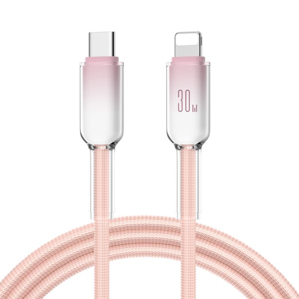 30W Ice Crystal Mobile Phone Fast Charging Cable Type-C to Lightning Data Cable for iPhone 11 12 13 14 - Image 5