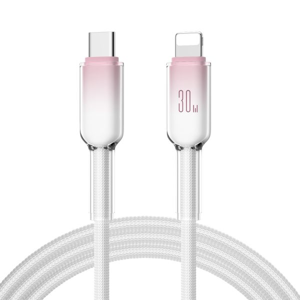 30W Ice Crystal Mobile Phone Fast Charging Cable Type-C to Lightning Data Cable for iPhone 11 12 13 14 - Image 4