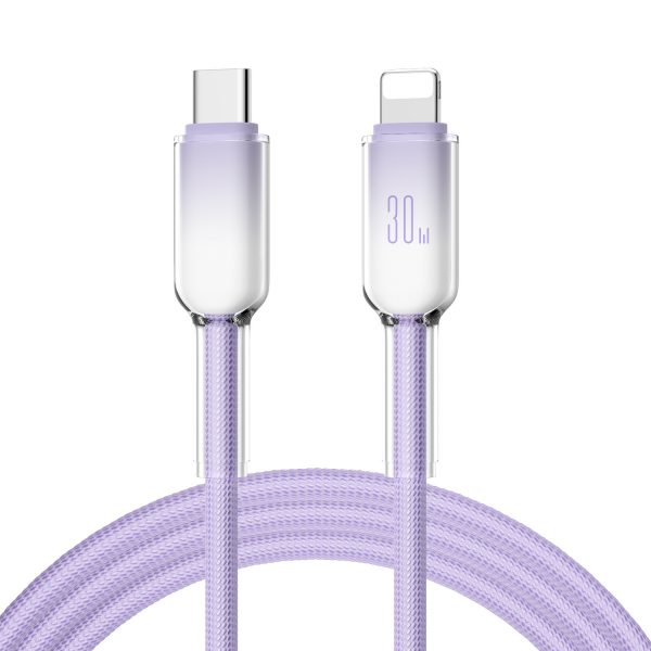 30W Ice Crystal Mobile Phone Fast Charging Cable Type-C to Lightning Data Cable for iPhone 11 12 13 14 - Image 3