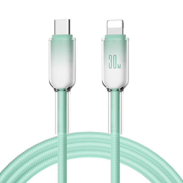 30W Ice Crystal Mobile Phone Fast Charging Cable Type-C to Lightning Data Cable for iPhone 11 12 13 14 - Image 2