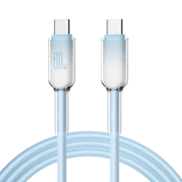 60W Ice Crystal Mobile Phone Fast Charging Cable Type-C to Type-C Data Cable for iPhone 16 Samsung Huawei - Image 5