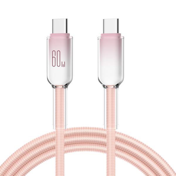 60W Ice Crystal Mobile Phone Fast Charging Cable Type-C to Type-C Data Cable for iPhone 16 Samsung Huawei - Image 4