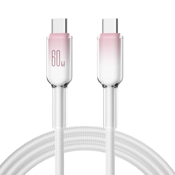 60W Ice Crystal Mobile Phone Fast Charging Cable Type-C to Type-C Data Cable for iPhone 16 Samsung Huawei - Image 2