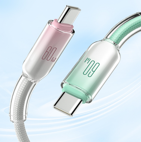 60W Ice Crystal Mobile Phone Fast Charging Cable Type-C to Type-C Data Cable for iPhone 16 Samsung Huawei - Image 8