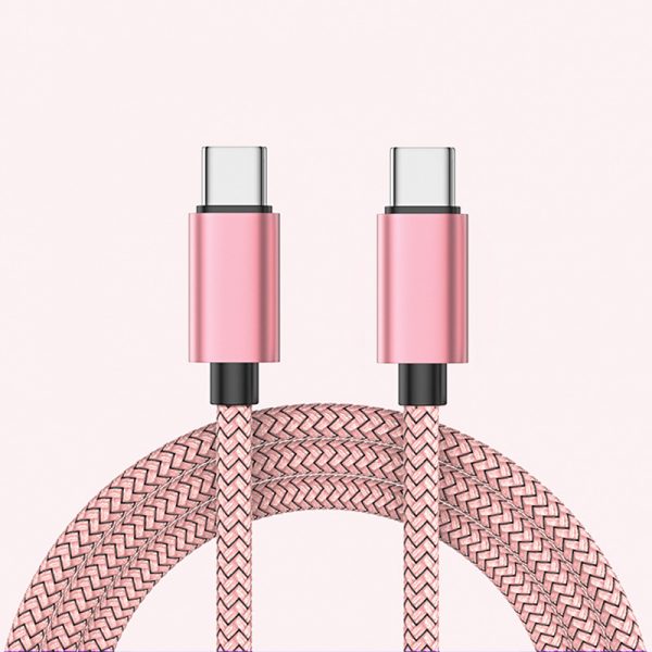 2A Type-C to Type-C Braided Cable for Android Huawei Xiaomi Samsung iPhone 15 16 Fast Charging Cable - Image 5