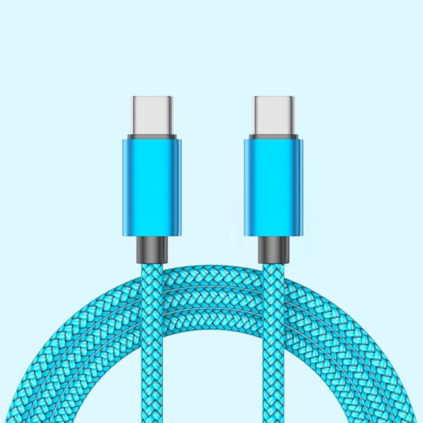 2A Type-C to Type-C Braided Cable for Android Huawei Xiaomi Samsung iPhone 15 16 Fast Charging Cable - Image 3