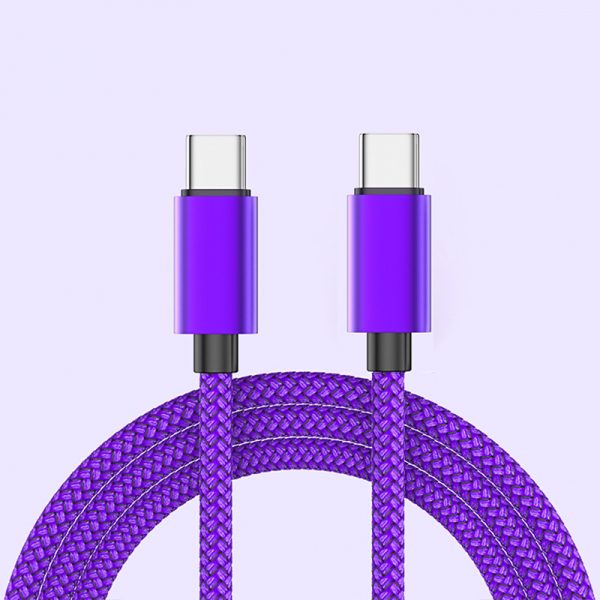 2A Type-C to Type-C Braided Cable for Android Huawei Xiaomi Samsung iPhone 15 16 Fast Charging Cable - Image 8