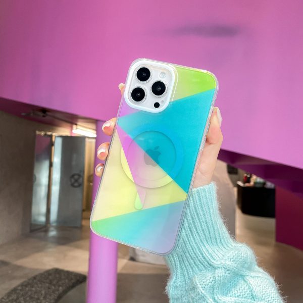 Watercolor Gradient for iPhone 11 12 13 14 15 16 Pro Max Anti-fall MagSafe Phone Case - Image 3