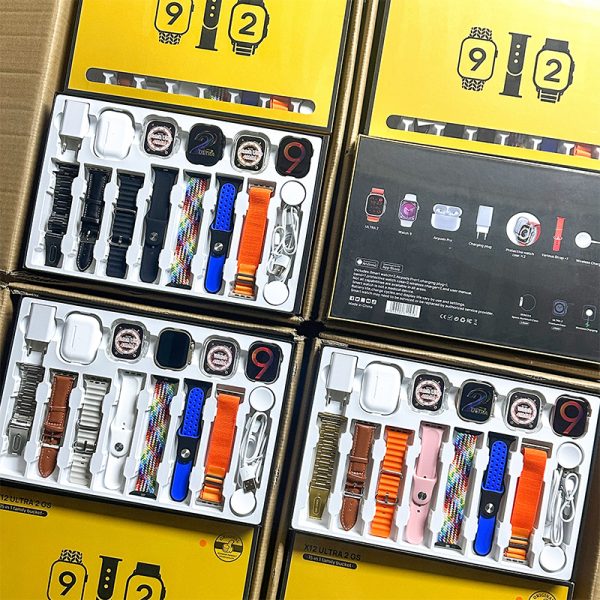 X12 ULTRA 2 GS Dual Watch + Bluetooth Earphone Set for Android IOS Smart Watch with 7 Straps - Image 5