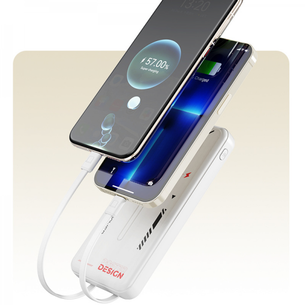 22.5W PD Fast Charging Come with Two-cable Power Bank 10000 20000 30000mAh Big Capacity Battery Pack Gift - Image 4