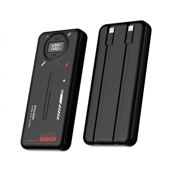 22.5W PD Fast Charging Come with Two-cable Power Bank 10000 20000 30000mAh Big Capacity Battery Pack Gift - Image 2