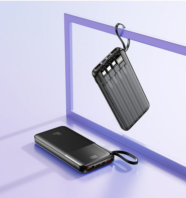 PD 66W Power Bank 20000mAh Big  Battery Capacity Comes with Four-cable Super Fast Charging Mobile Power Bank - Image 3