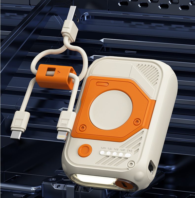 Come with Cable Power Bank 10000mAh 20000mAh Fast Charging Light Stand MagSafe Wireless Power Bank - Image 2