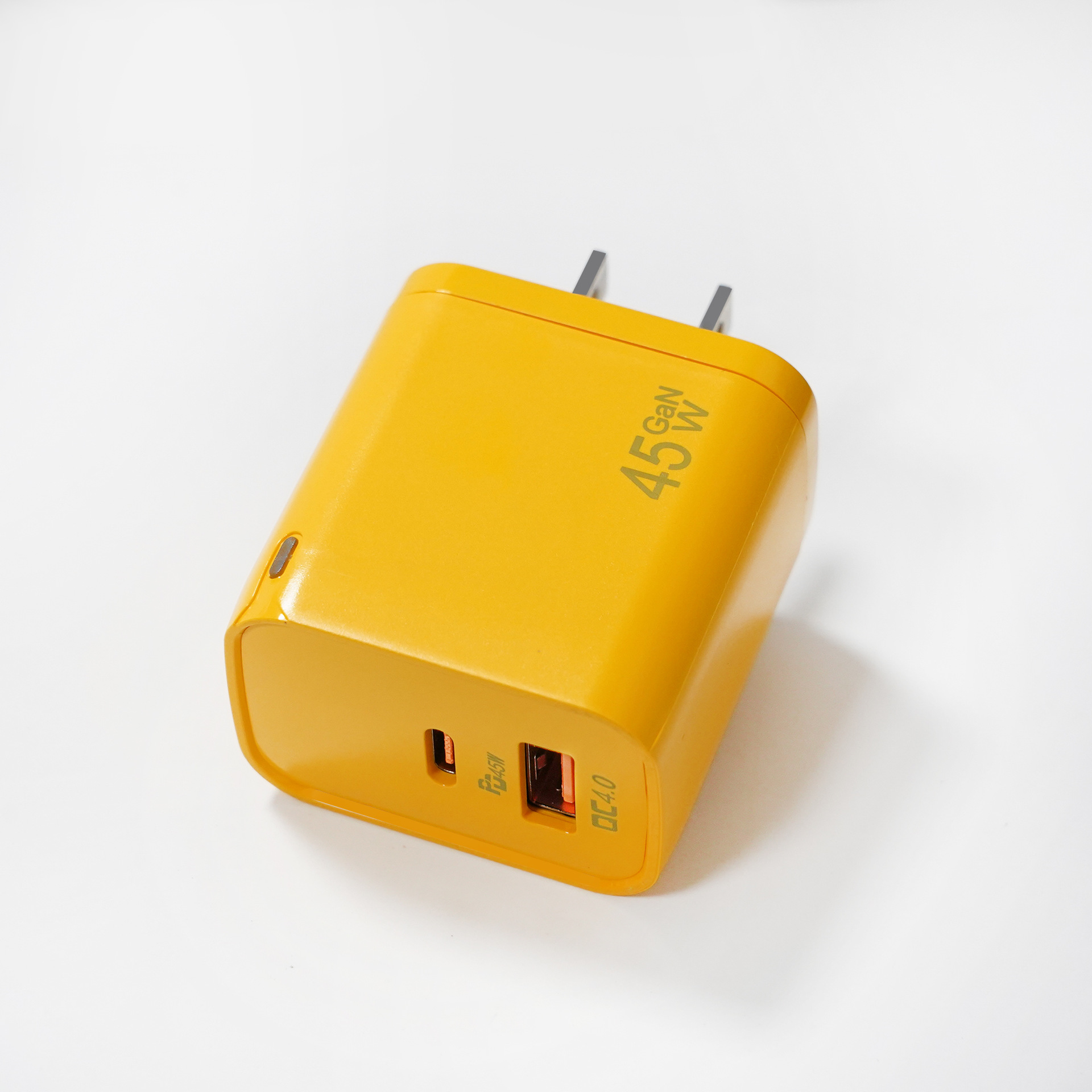 45W GaN Power Adapter Macaron USB-A + Type-C Fast Charger for iPhone Samsung Huawei Android Cube - Image 3