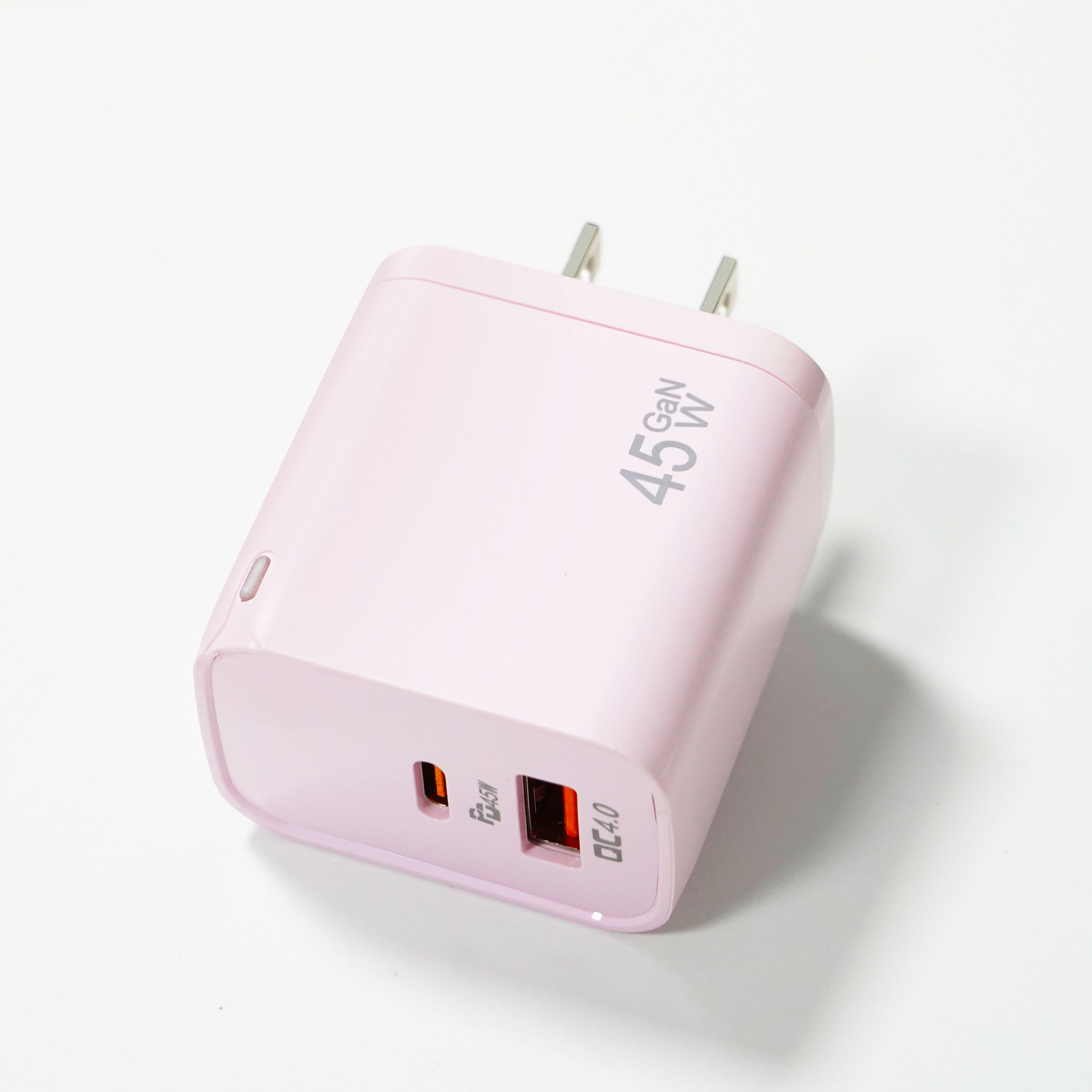 45W GaN Power Adapter Macaron USB-A + Type-C Fast Charger for iPhone Samsung Huawei Android Cube - Image 5