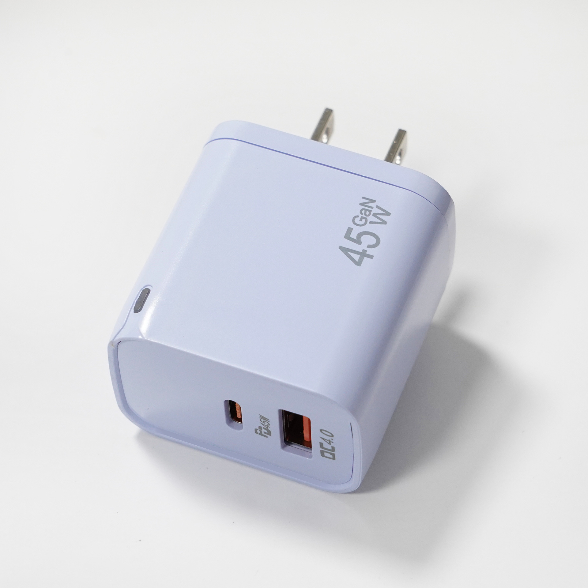 45W GaN Power Adapter Macaron USB-A + Type-C Fast Charger for iPhone Samsung Huawei Android Cube - Image 6