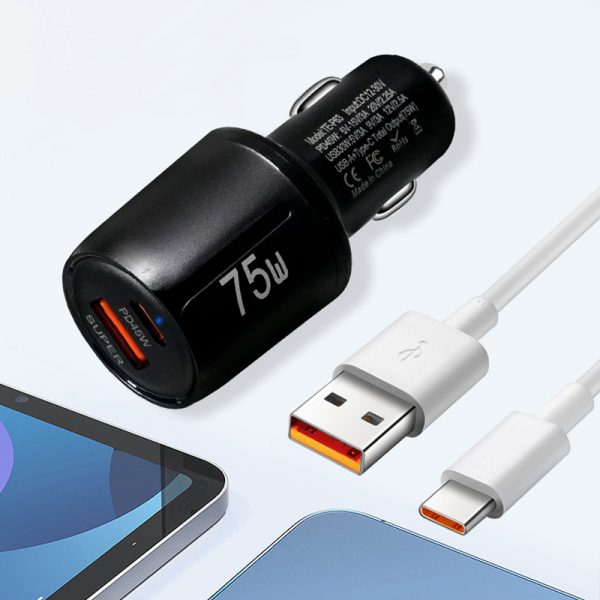 PD 45W Car USB-C Charger 2 in 1 USB Car Fast Charger 30W Super Quick Charge Mobile Phone - Image 5