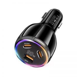 90W Three Ports Car Charger