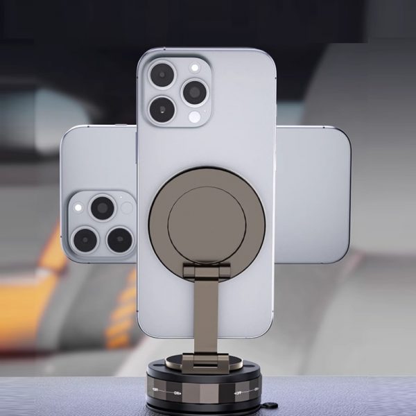 Car Navigation Mobile Phone Holder Vacuum Suction Cup Multifunctional Desktop Strong Magnetic Stand Bracket - Image 5