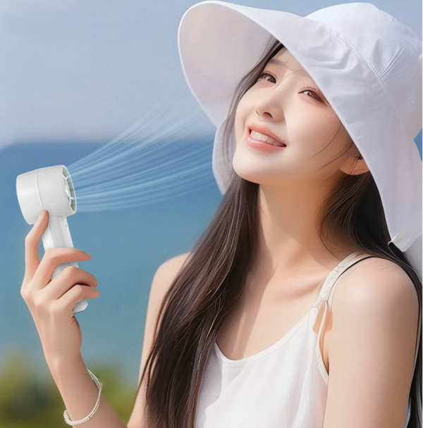 F3 Handheld Mini Fan Third Gear Wind Speed Desktop Stand Portable Outdoor Built-in Battery Fan - Image 3