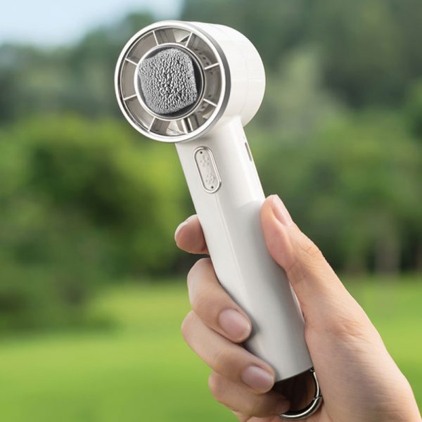 Turbine Handheld Small Fan K56 Long Battery Life Ice Compress Outdoor Mountaineering Buckle Porable Fan - Image 2