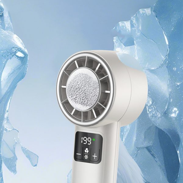 Semiconductor High-speed Cooling Fan F2 Desktop Handheld Outdoor Ice Portable Digital Display Small Fan - Image 5