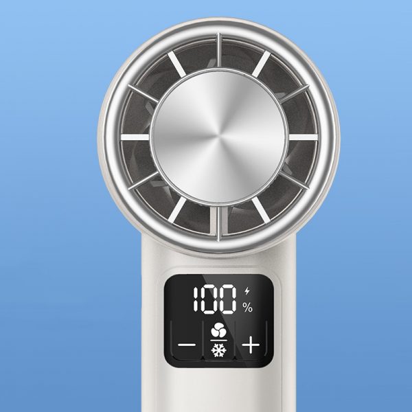 Semiconductor High-speed Cooling Fan F2 Desktop Handheld Outdoor Ice Portable Digital Display Small Fan - Image 3