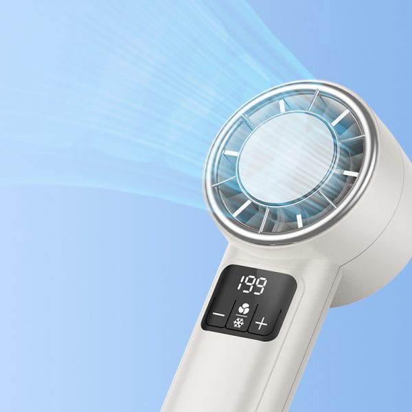 Semiconductor High-speed Cooling Fan F2 Desktop Handheld Outdoor Ice Portable Digital Display Small Fan - Image 4